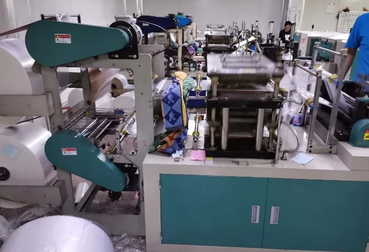 double layer plastic glove making machine 01